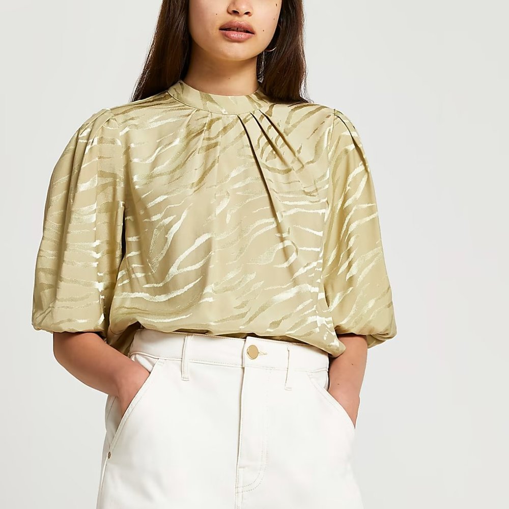 River Island High Neck Blouse Brand New